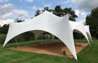 Medium Marquee for garden party hire Oxford Tent Company