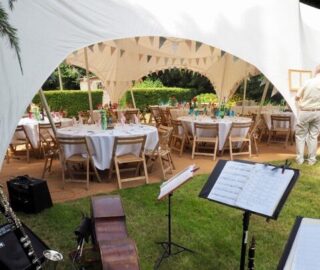 garden party small wedding hire oxford Oxford Tent Company
