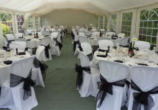 6m by 12m wedding marquee Oxford Tent Company