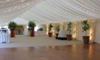 Marquee Uplighter hire oxford Oxford Tent Company