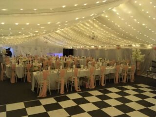 Marquee hire fairy lights Oxford Tent Company