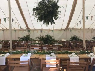 tables and chairs marquee wedding oxford Oxford Tent Company