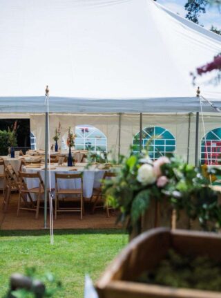traditional wedding marquee for hire Oxford Tent Company