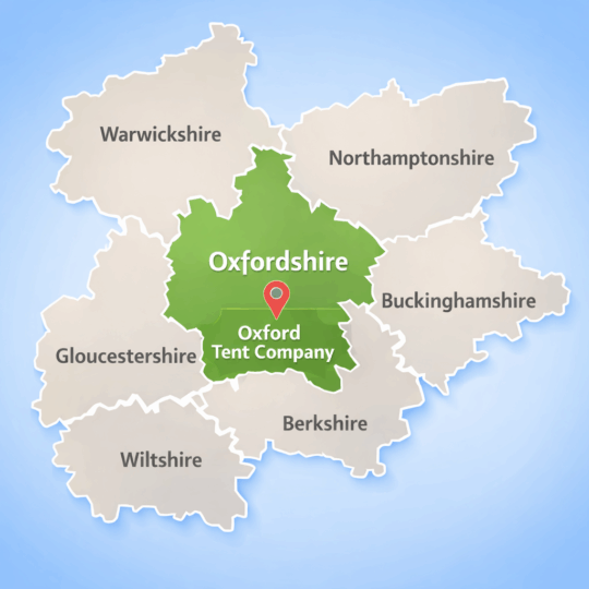 Areas We Cover Oxford Tent Company
